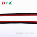 Corizas de tejido de poliéster rojo y negro de 1 cm